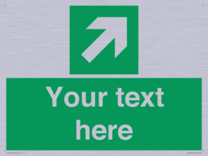 Custom Arrow Top Right Sign